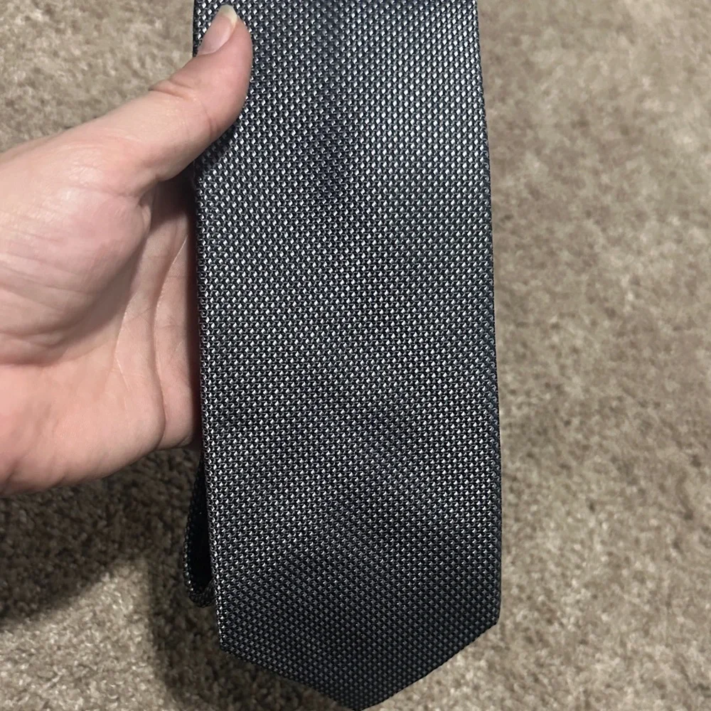 MK Textured Dark Gray Tie